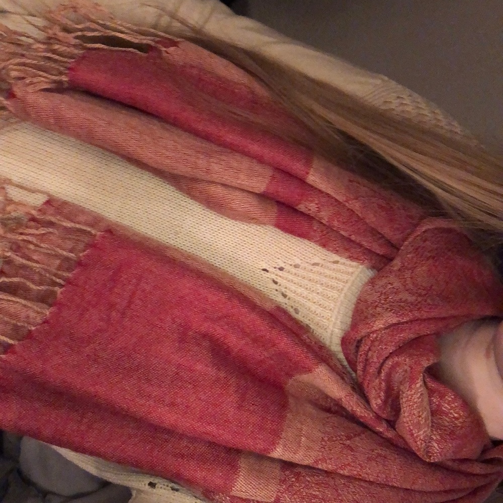 Pashmina Red/Gold Scarf